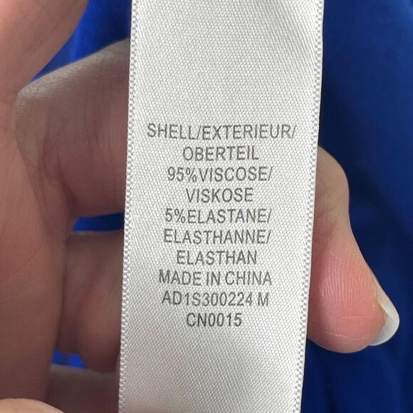 Adrianna‎ Papell  Royal Blue Swing Top with Contrast Embroidery - Picture 9 of 10